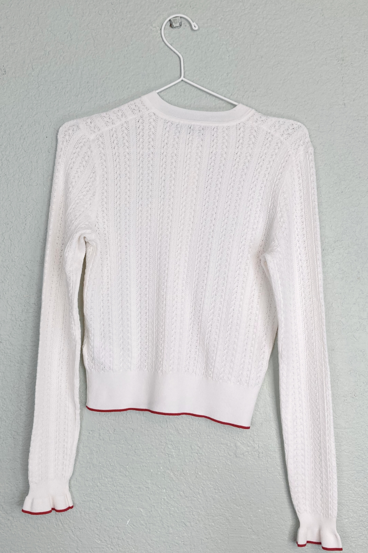 Thrifted Madewell Open-Knit Cardigan - Size Small