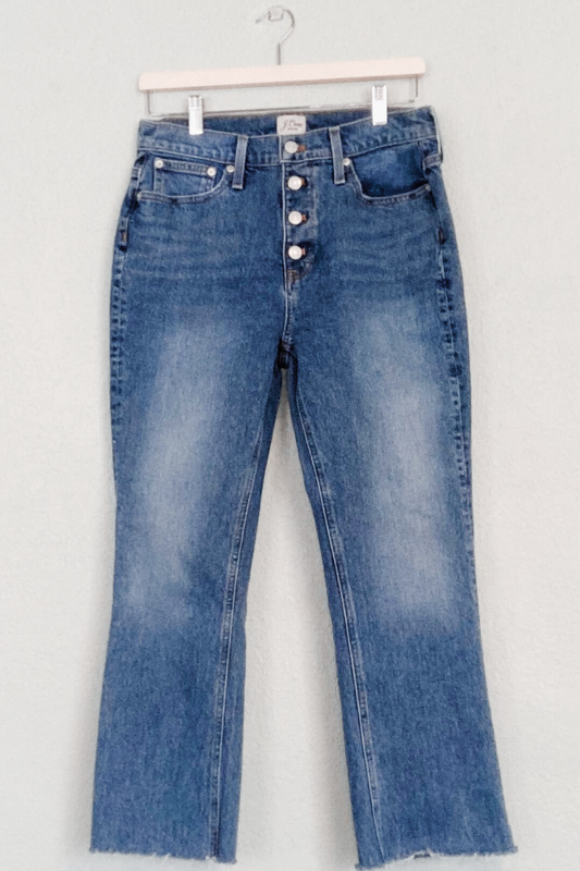 Thrifted J. Crew 9" Billie Demi Boot Crop Jeans - Size 29