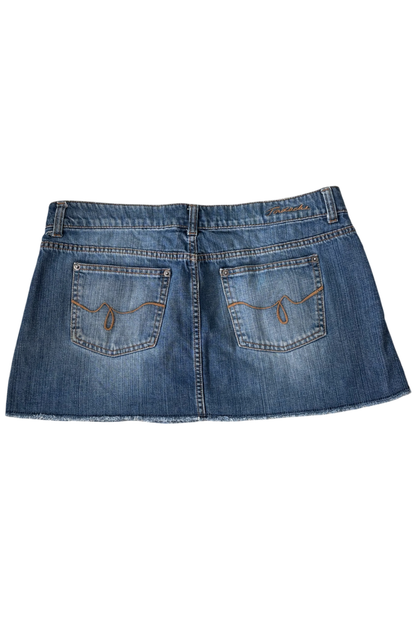 Thrifted Jordache Mini Denim Skirt - Size 13/14 - As Is