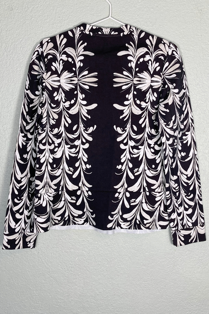 Thrifted NWT Tory Burch Brown Floral Blouse - Size S/P