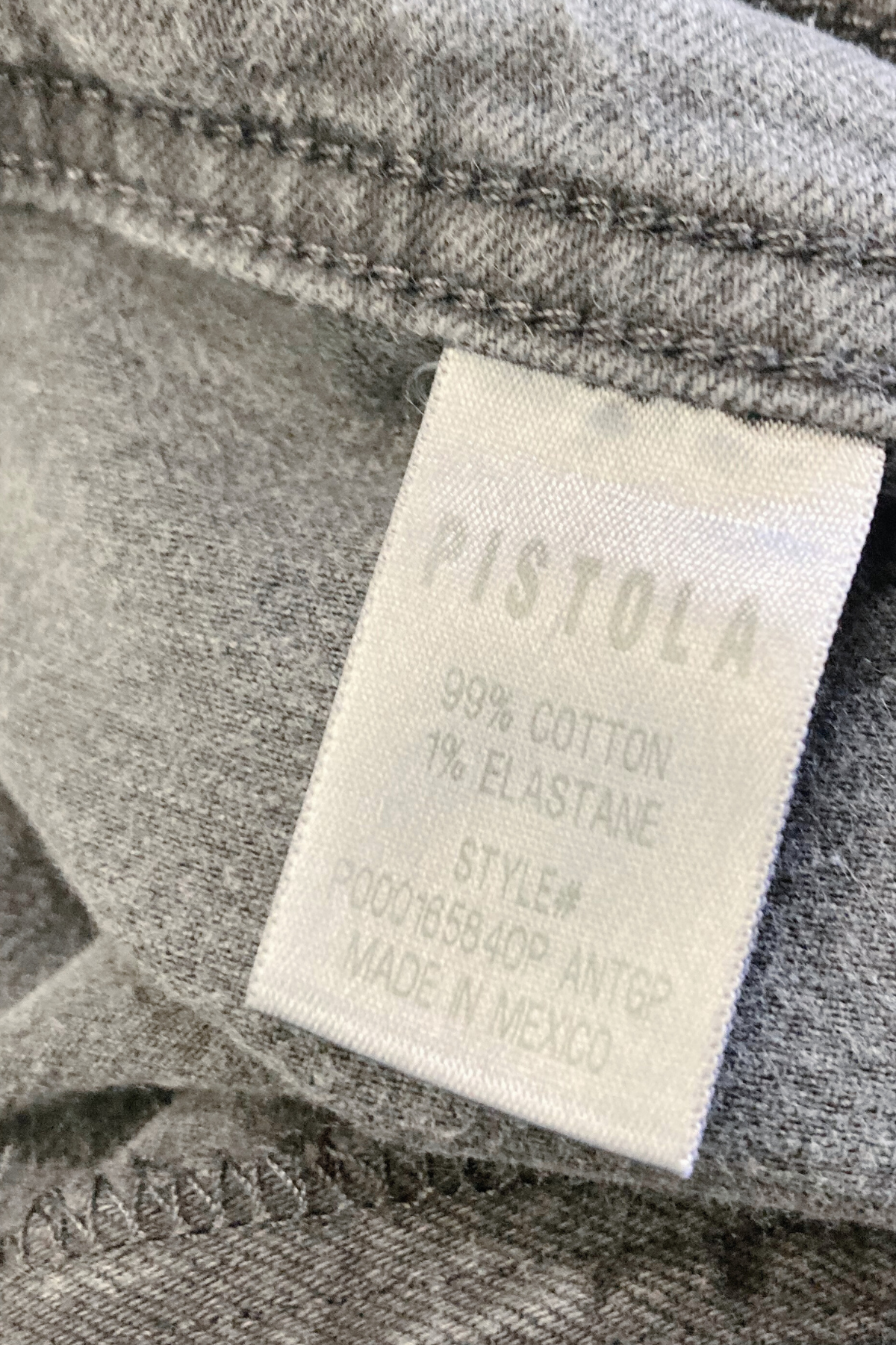 Thrifted PISTOLA Black Denim Jeans - Size 27