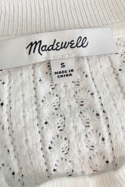 Thrifted Madewell Open-Knit Cardigan - Size Small