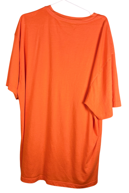 Thrifted Dickies Florescent Orange T-shirt - Size 2XL