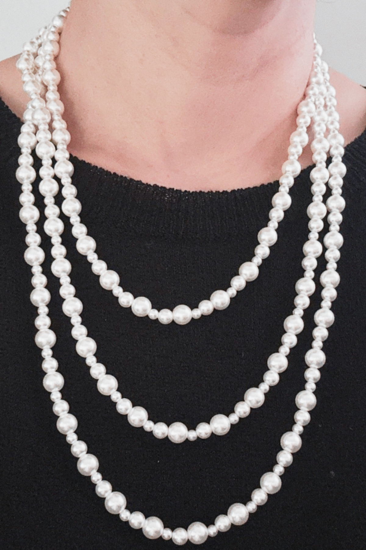 Endless Poise Long Pearl Necklace