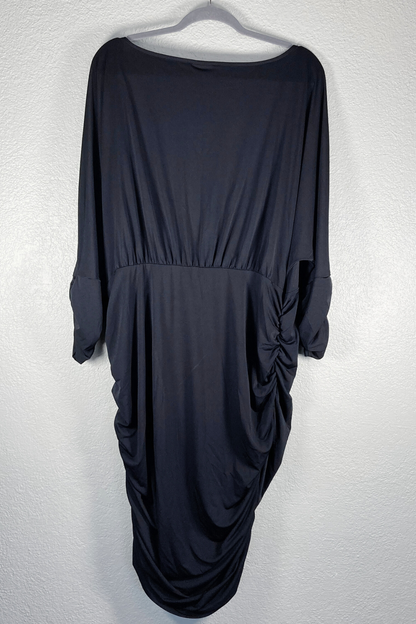 Thrifted TORRID Black Ruched Dress - Plus Size 3