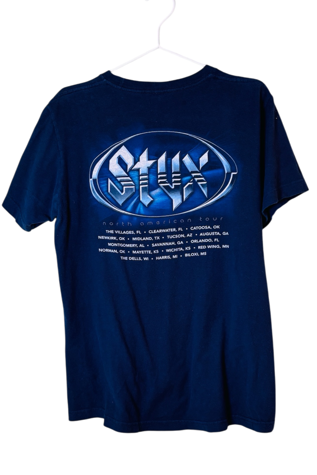 Thrifted Styx Band T-Shirt - Size Medium