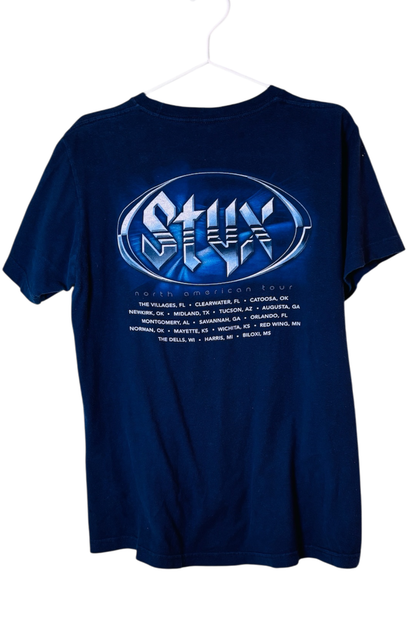 Thrifted Styx Band T-Shirt - Size Medium