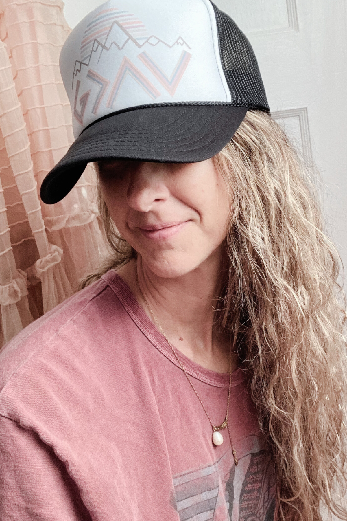 Boho God is Greater than the Highs and Lows Trucker Hat