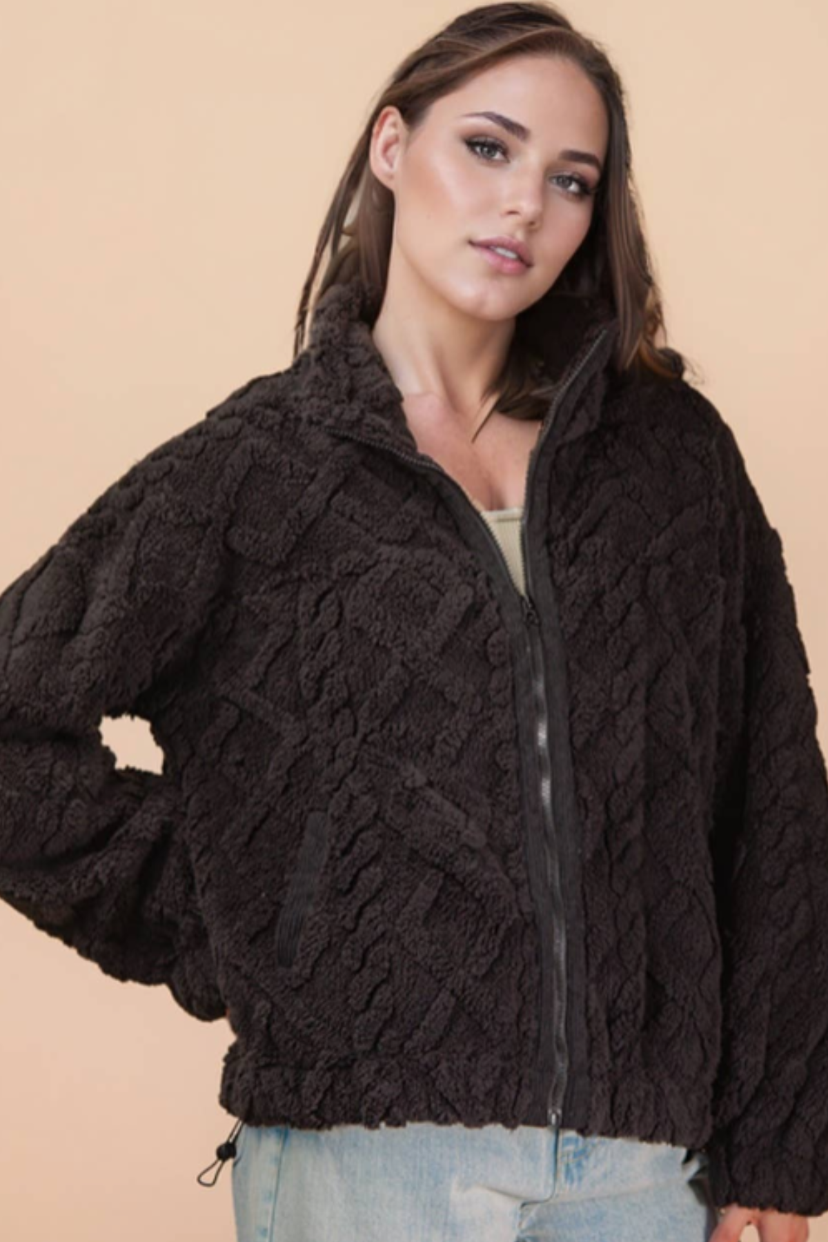 Super Fuzzy Fleece Oversized Jacket