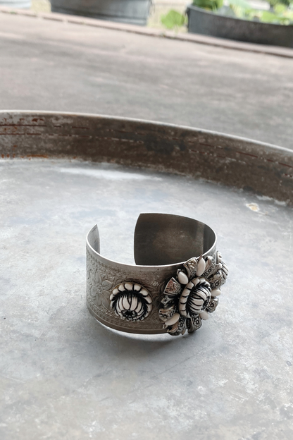 Vintage Floral Cuff Bracelet