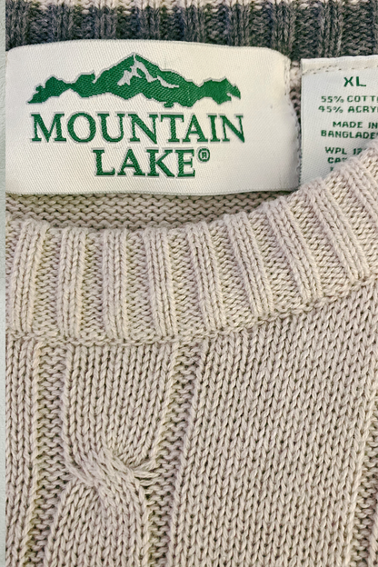 Thrifted Mountain Lake Sweater - Size XL