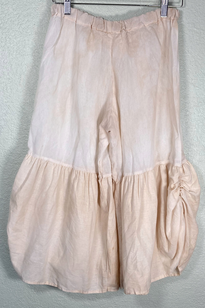 Thrifted Handmade Wide-Leg Harem Cropped Pants - Size Medium