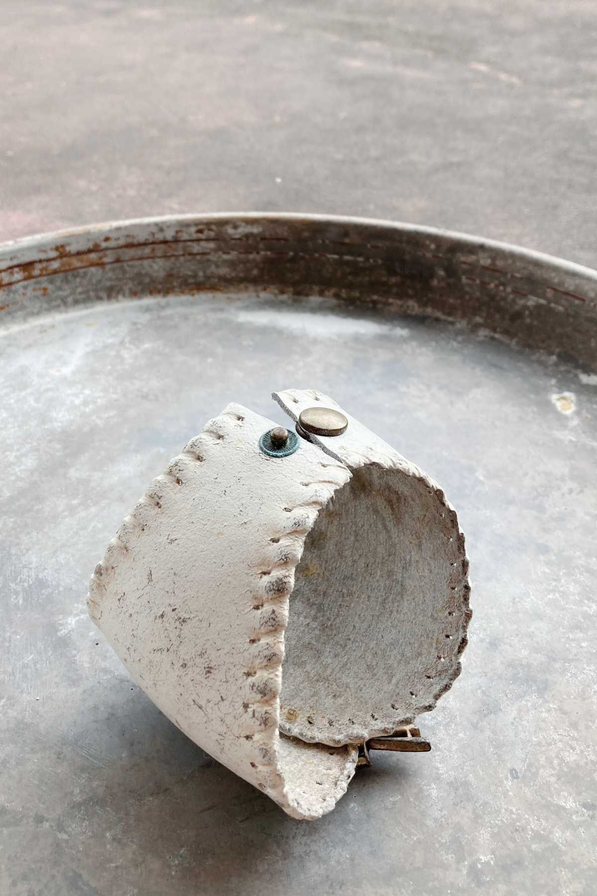 Thrifted Jeweled Baseball Cuff Bracelet
