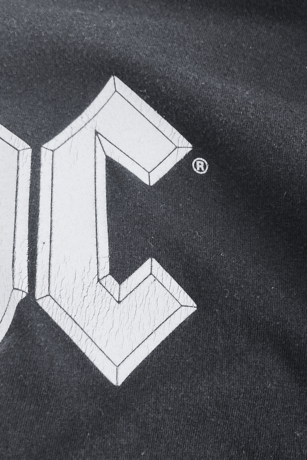 Thrifted ACDC Black T-Shirt - Size Large