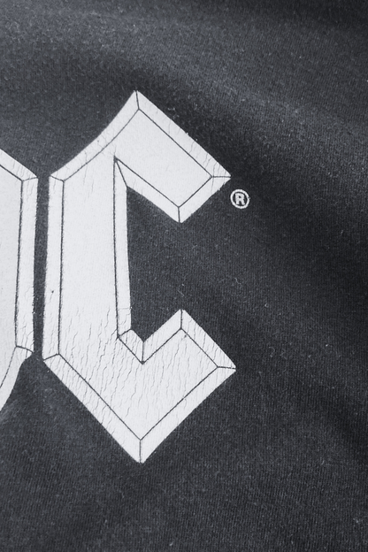 Thrifted ACDC Black T-Shirt - Size Large