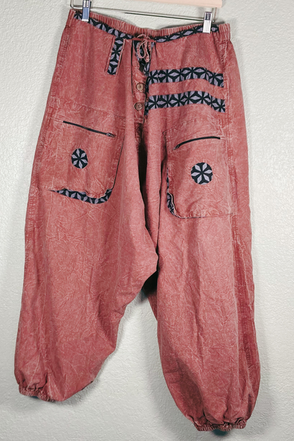 Earthbound Drop Crotch Harem Pants- Size XXL