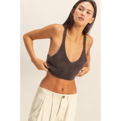 Sweet Fuzzy Comfort Crop Top