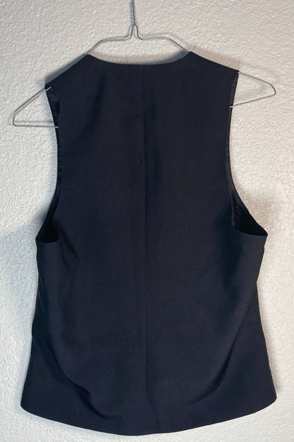 Thrifted Black F.W.S. Vest - Size 34R