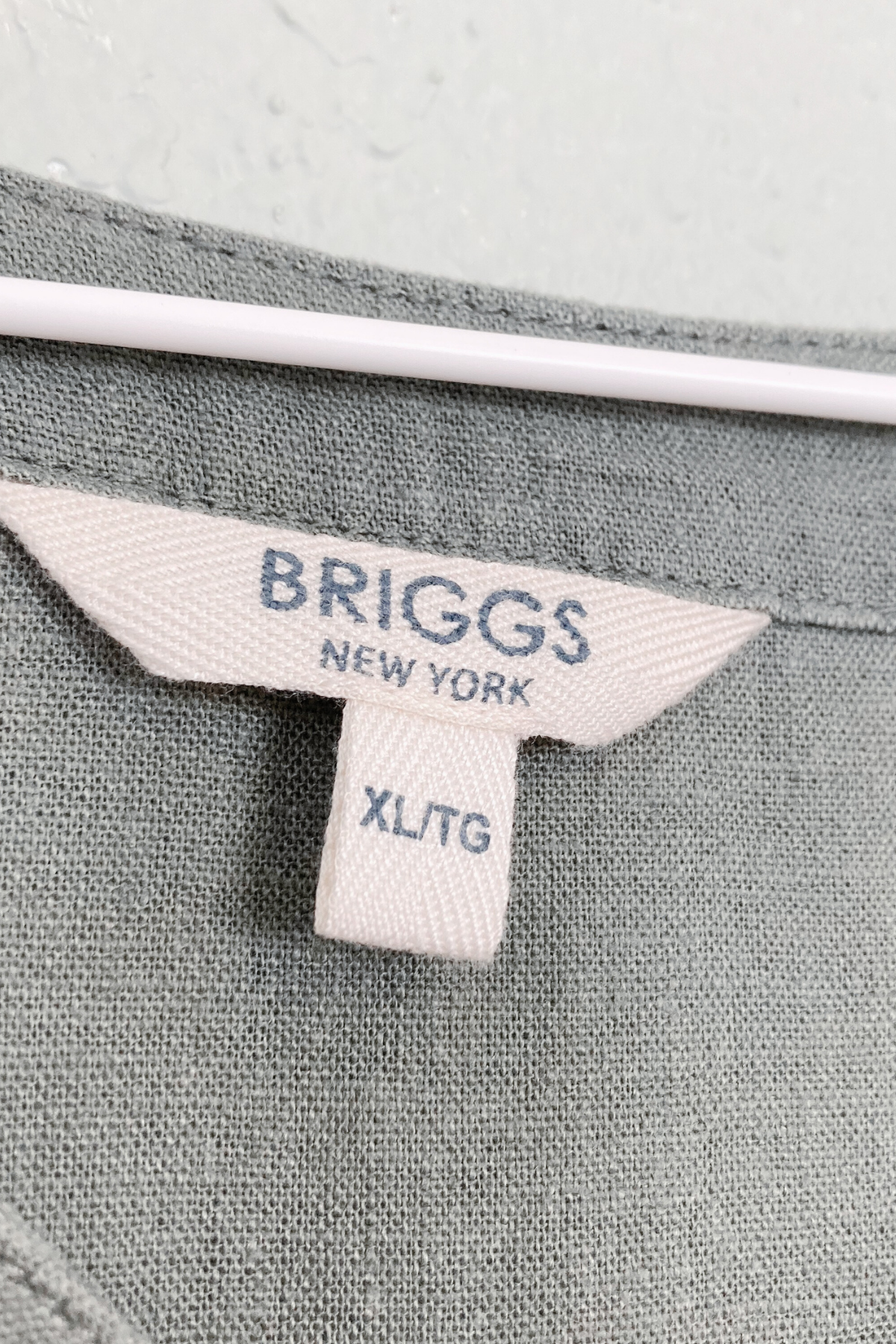 Thrifted BRIGGS Linen Blend Babydoll Dress w/ Pockets