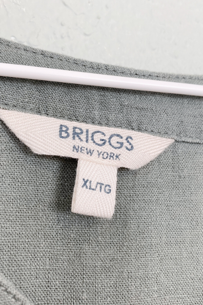 Thrifted BRIGGS Linen Blend Babydoll Dress w/ Pockets