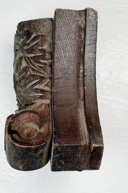 Antique Pair of Wooden Architectural Pieces