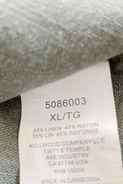 Thrifted BRIGGS Linen Blend Babydoll Dress w/ Pockets