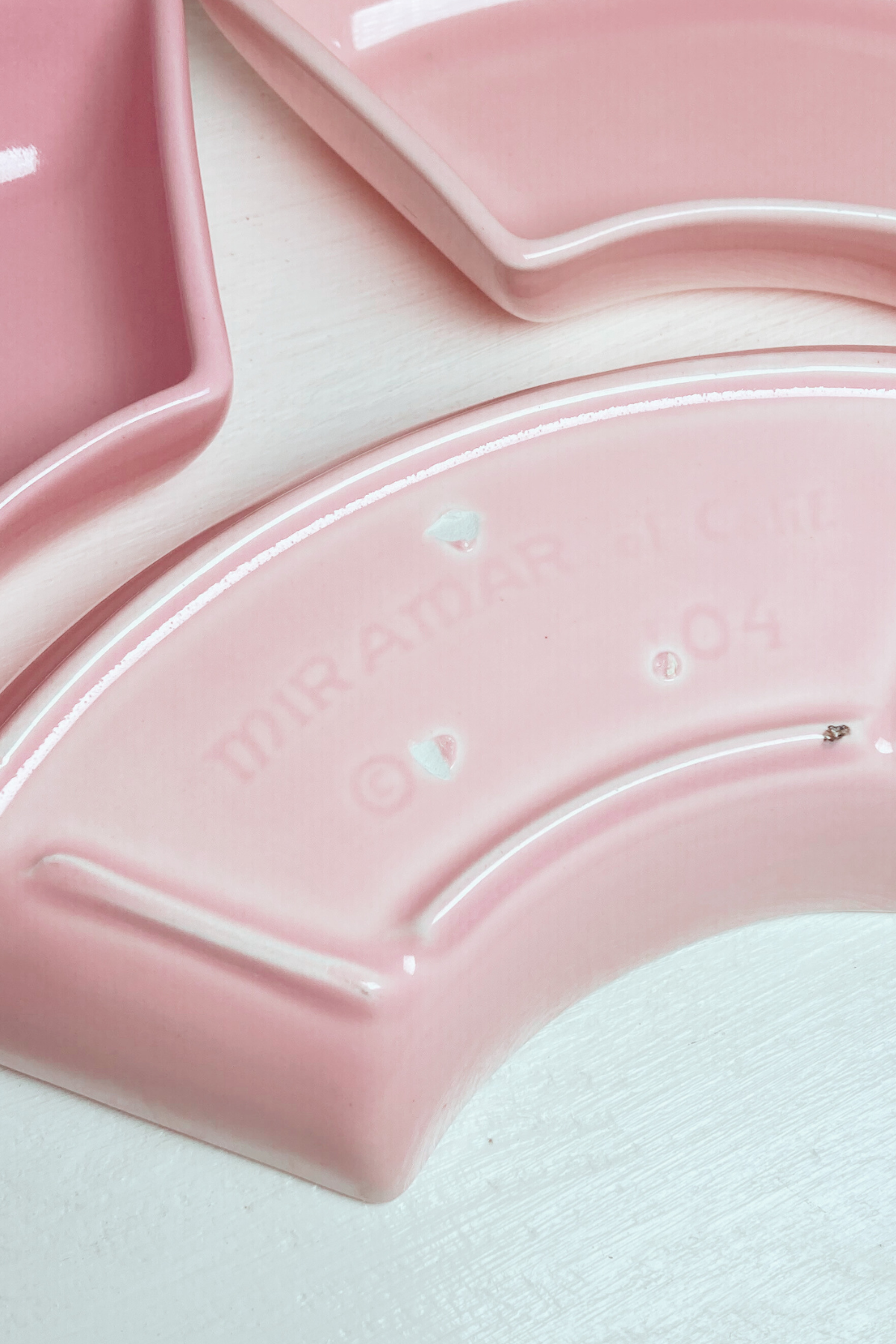 Vintage Pink Miramar of California Pottery - 3 piece set