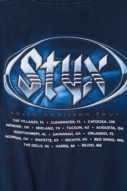 Thrifted Styx Band T-Shirt - Size Medium