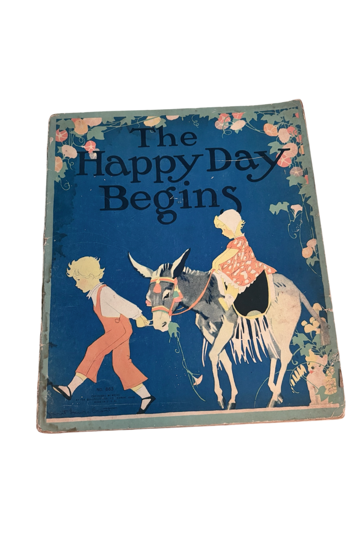 1930's "The Happy Day Begins" Children's Book