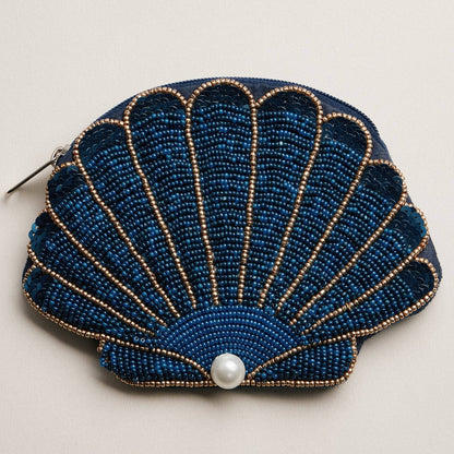 Seashell Beaded Coin Purse - 4 Colors