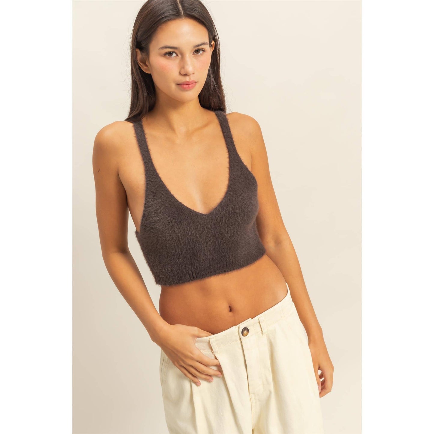 Sweet Fuzzy Comfort Crop Top