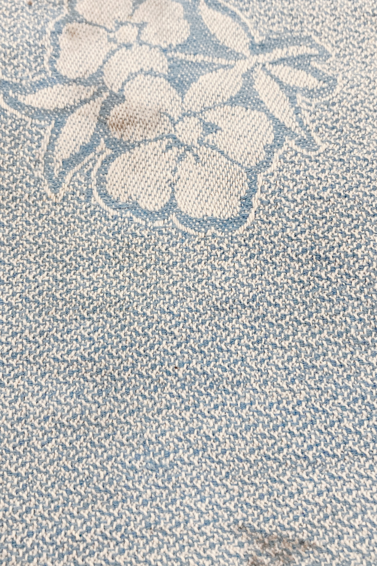 Vintage Blue Floral Tea Towel