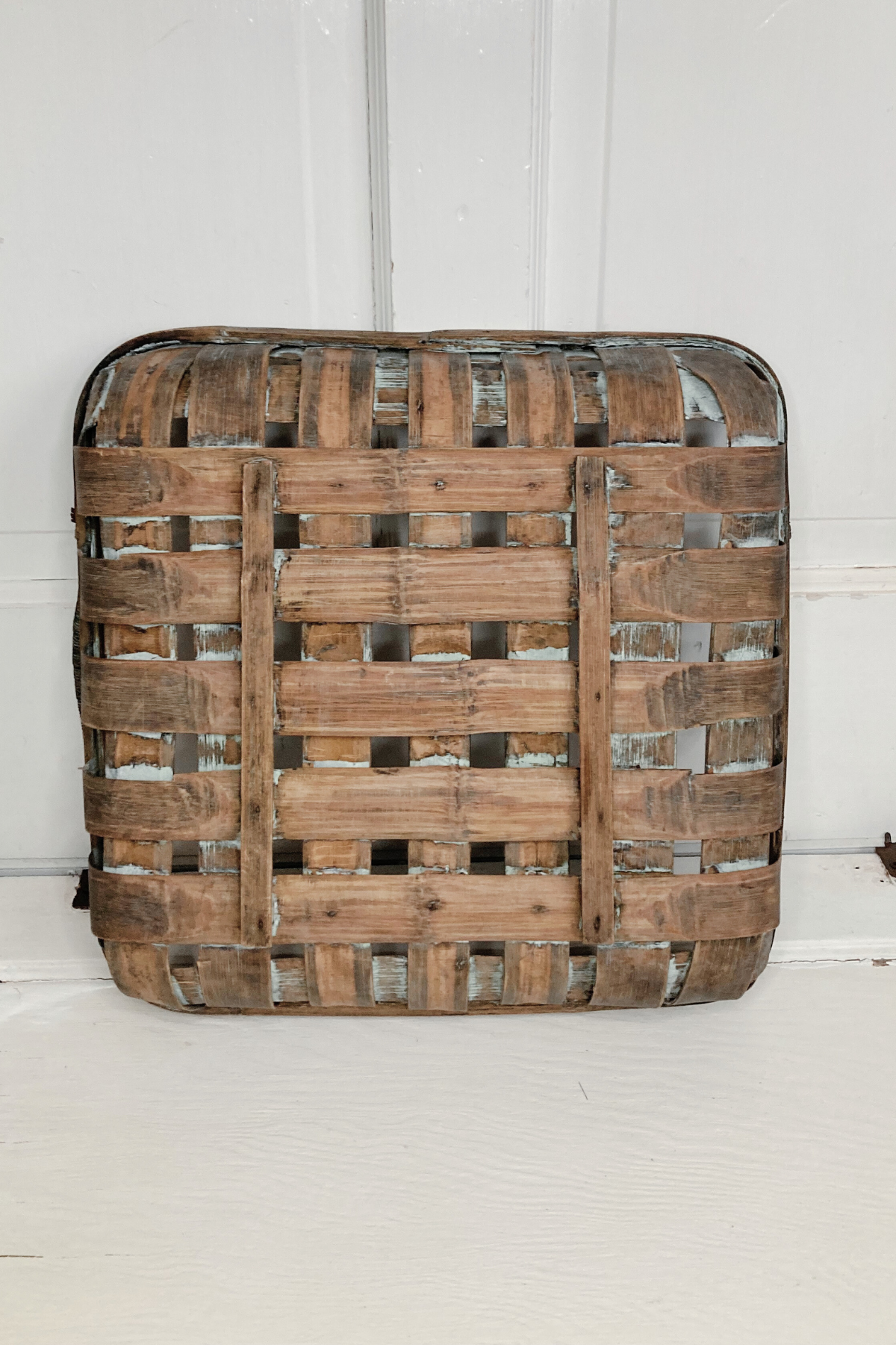 Thrifted Square Tobacco Basket
