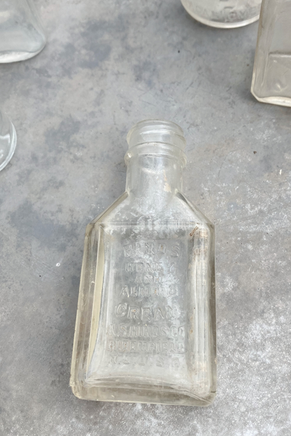 Vintage Lot of 14 Glass Unwashed Bottles