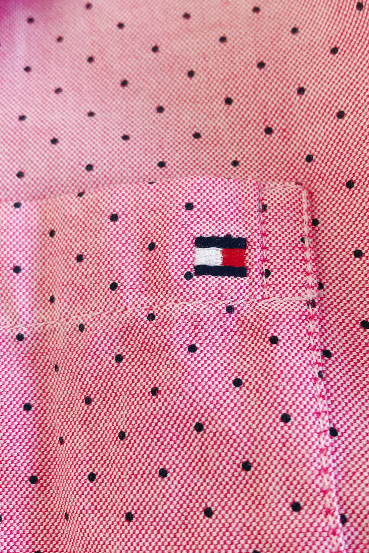 Thrifted Tommy Hilfiger Pink Button-Down Shirt- Size 2X