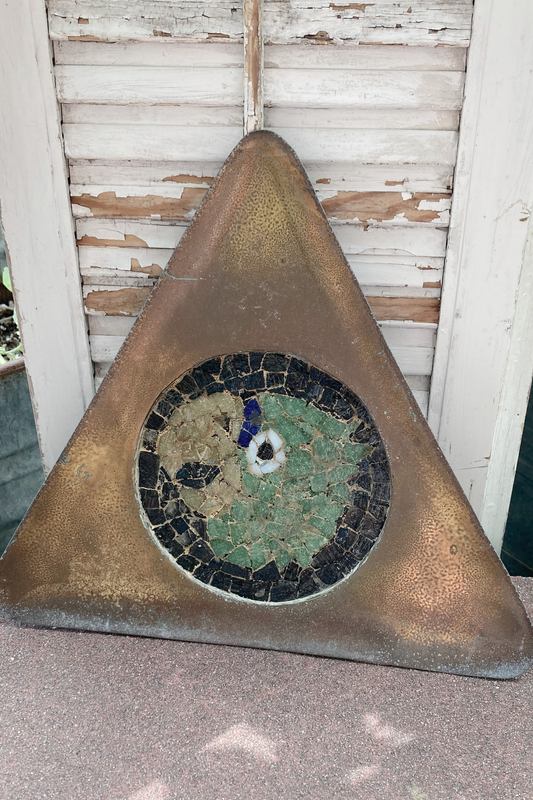 Triangular Mosaic Wall Art- Parrot