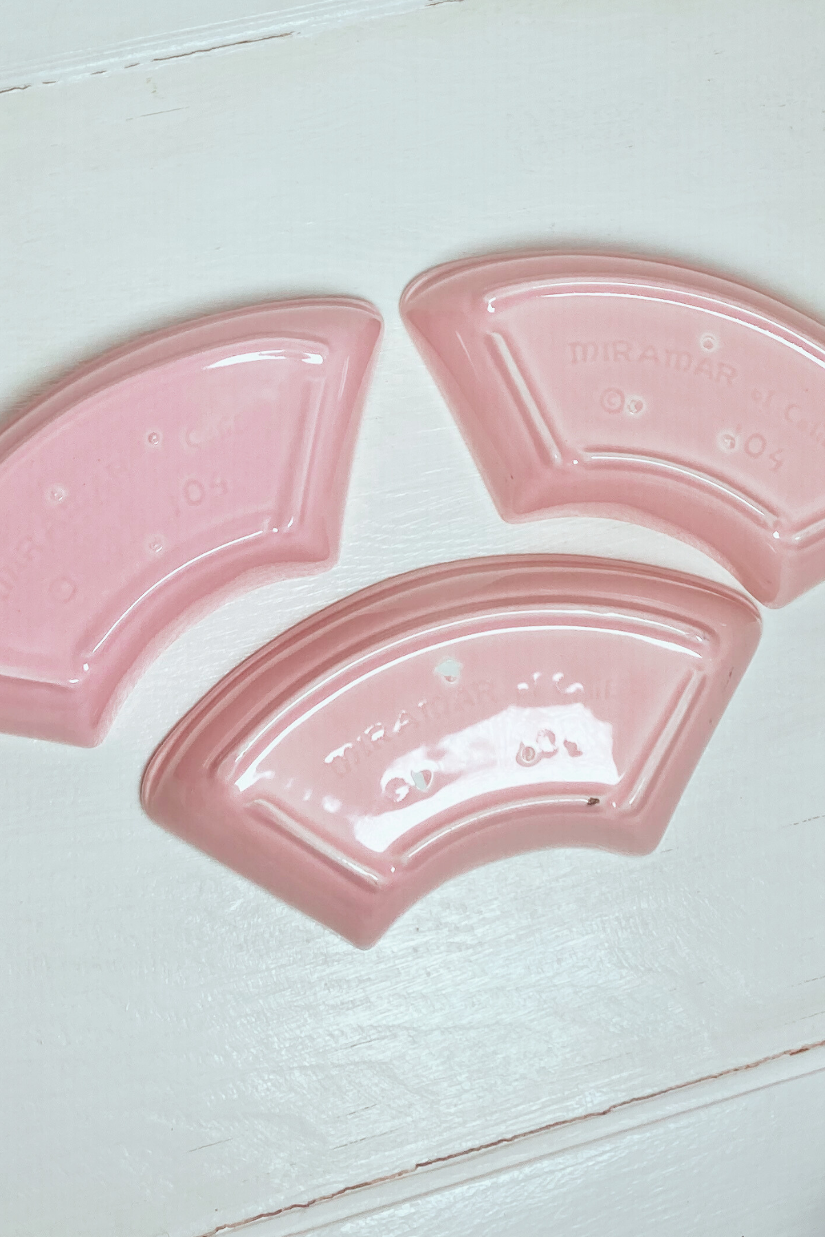 Vintage Pink Miramar of California Pottery - 3 piece set