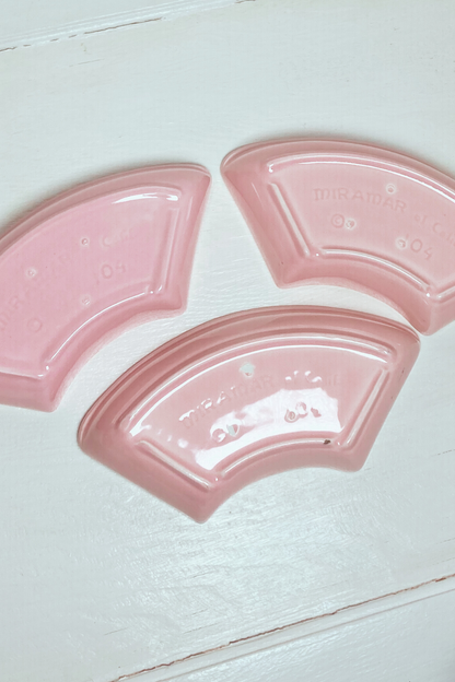 Vintage Pink Miramar of California Pottery - 3 piece set