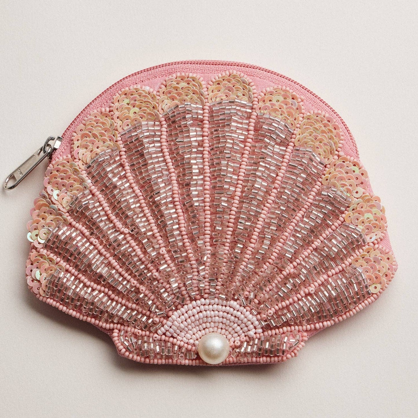 Seashell Beaded Coin Purse - 4 Colors