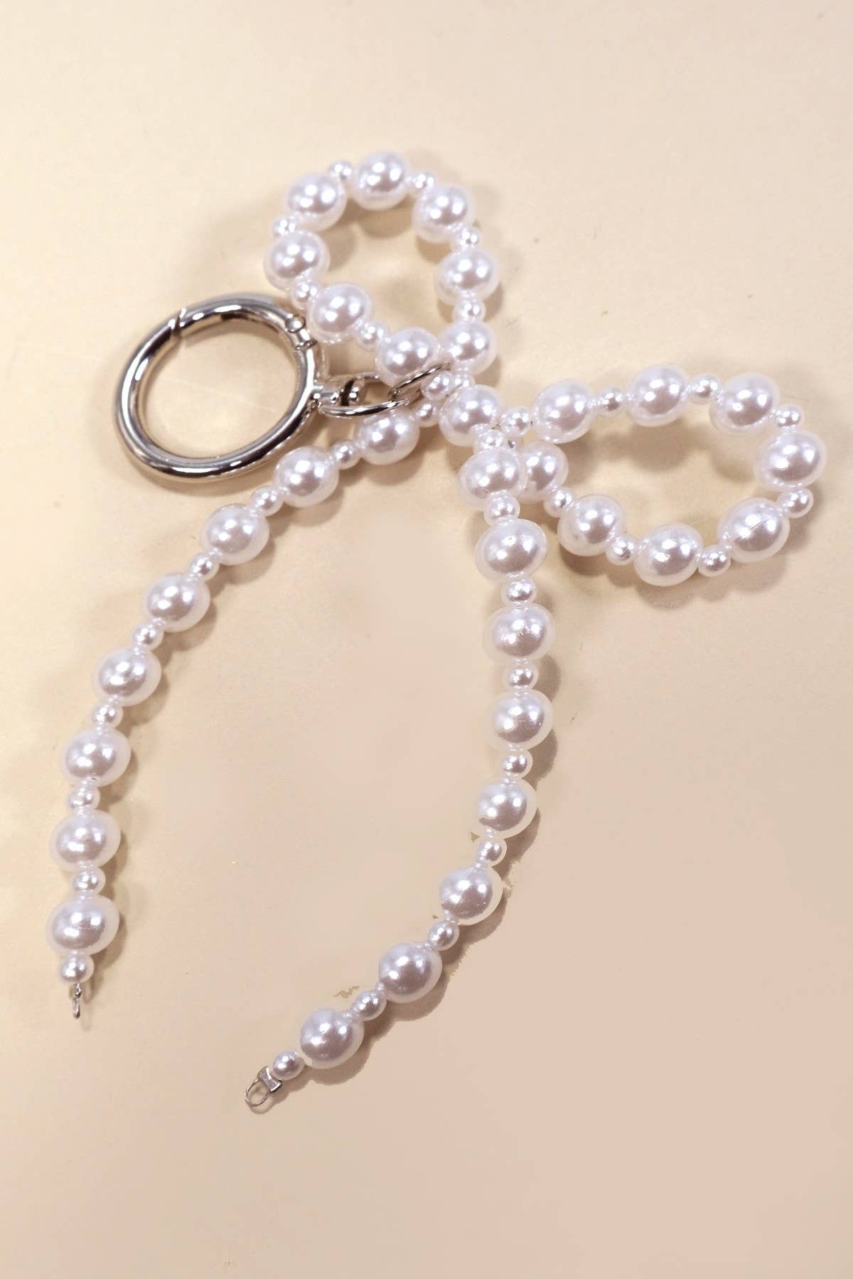 Pearl Bow Key & Bag Charm