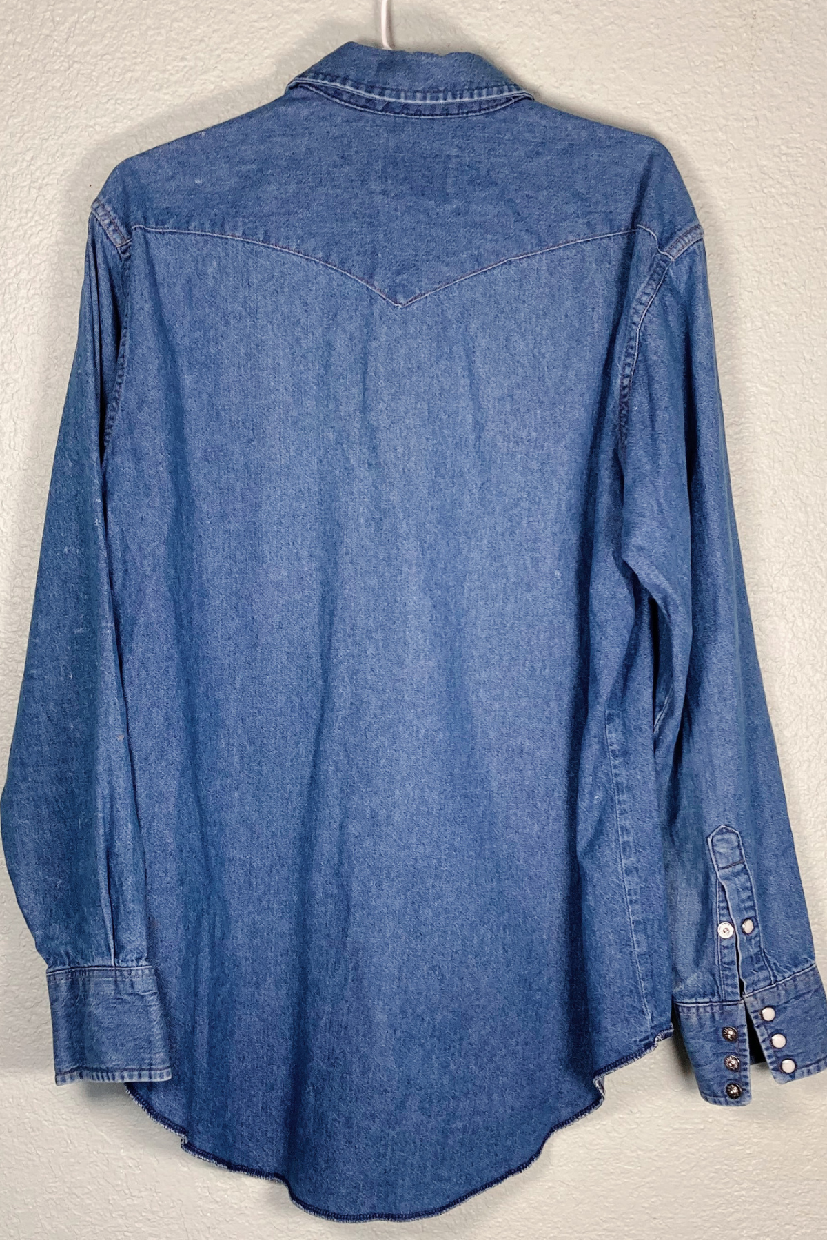 Thrifted Wrangler Pearl-Snap Shirt - Size 16.5-35