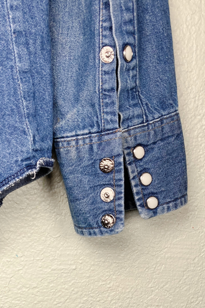 Thrifted Wrangler Pearl-Snap Shirt - Size 16.5-35