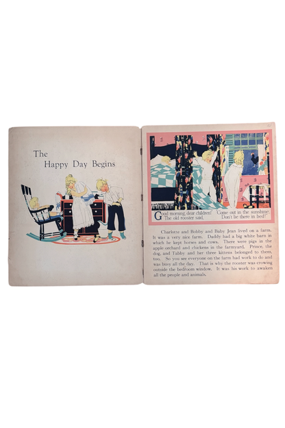 1930's "The Happy Day Begins" Children's Book