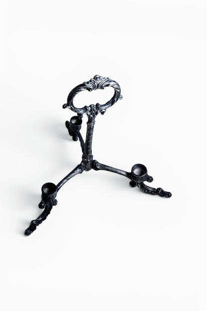 Vintage Silver-Plated Tri-Candleabra