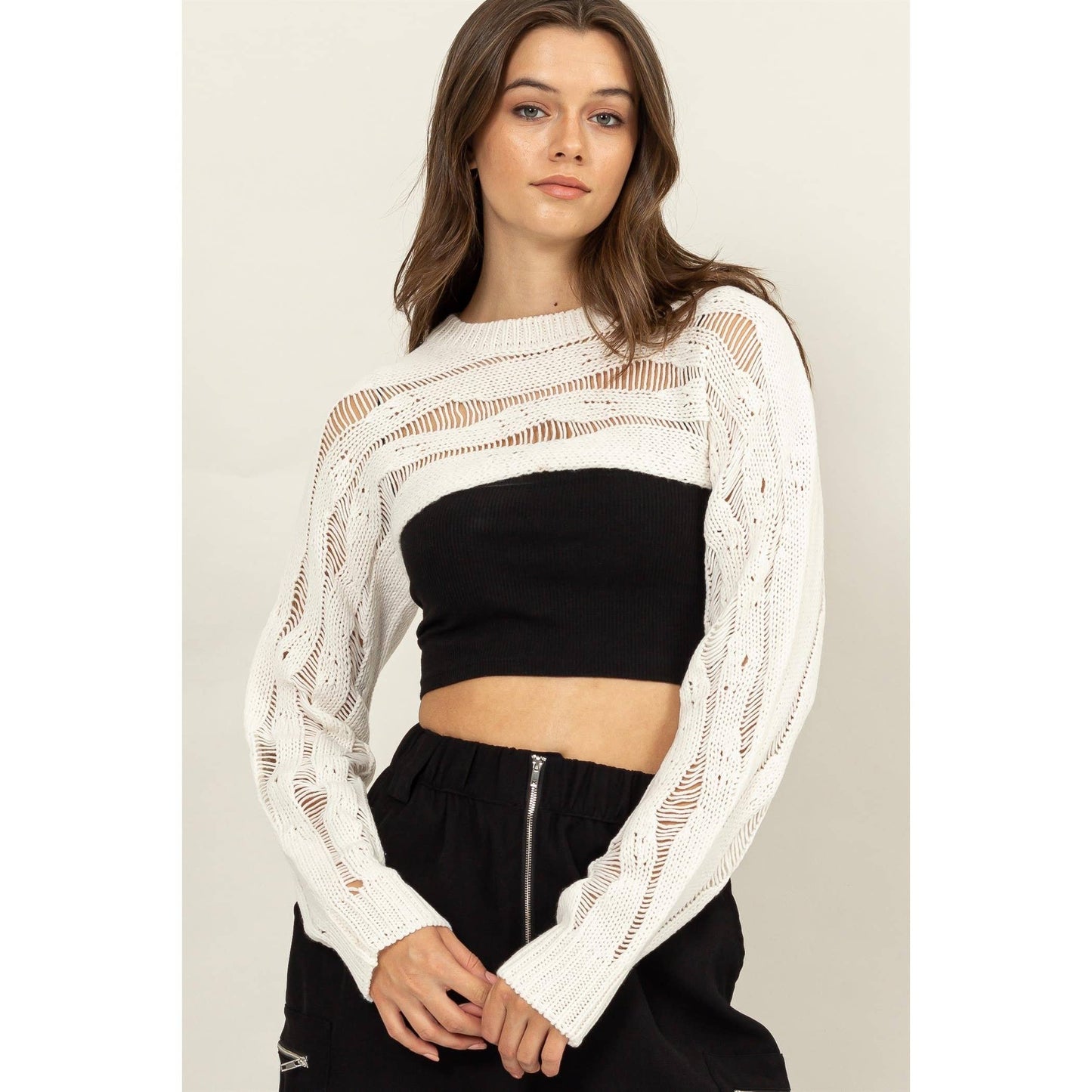 Open Knit Shrug Sweater - 4 Colors