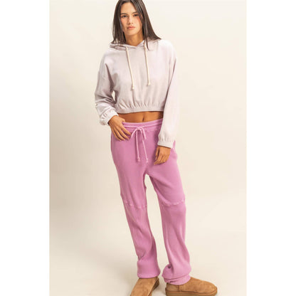 Cropped Velvet Pullover Hoodie - 2 Colors