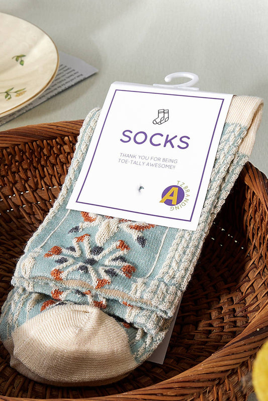Rufia Retro Embossed Socks