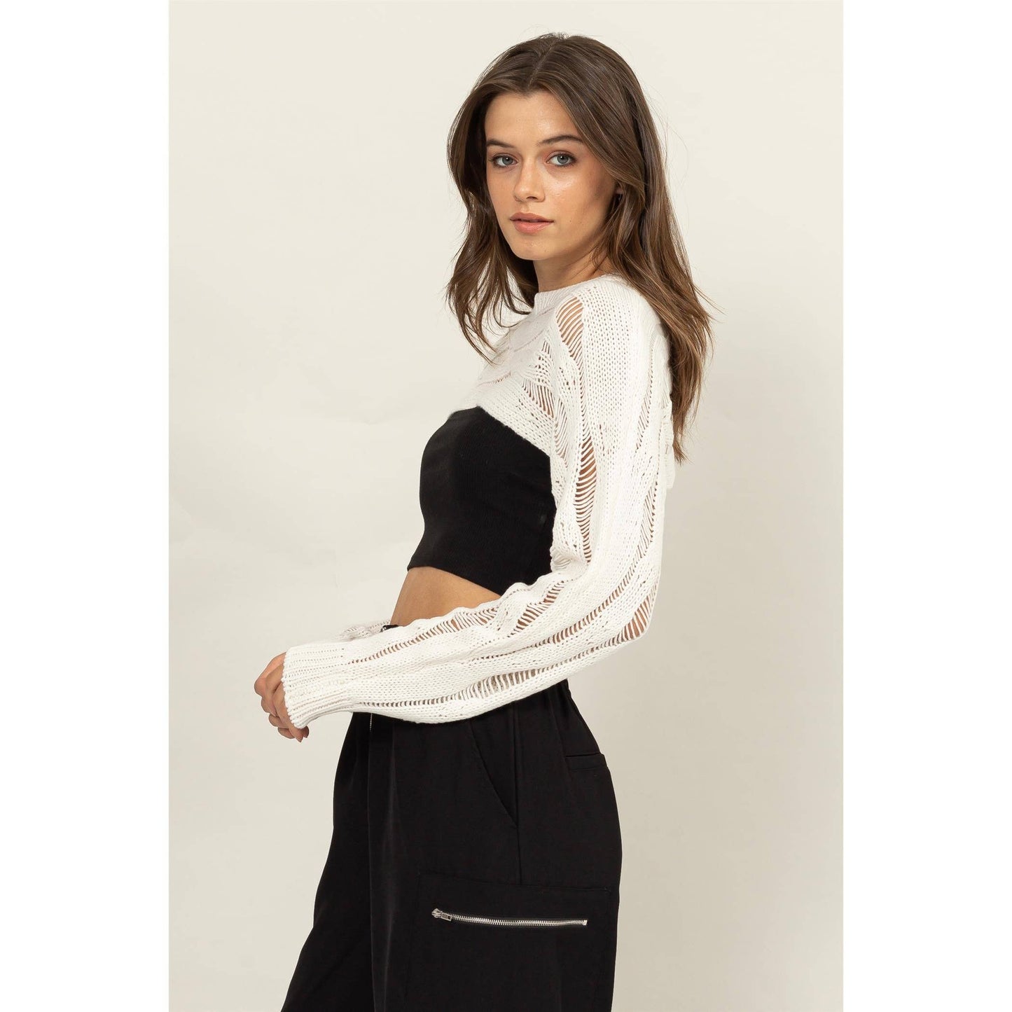 Open Knit Shrug Sweater - 4 Colors