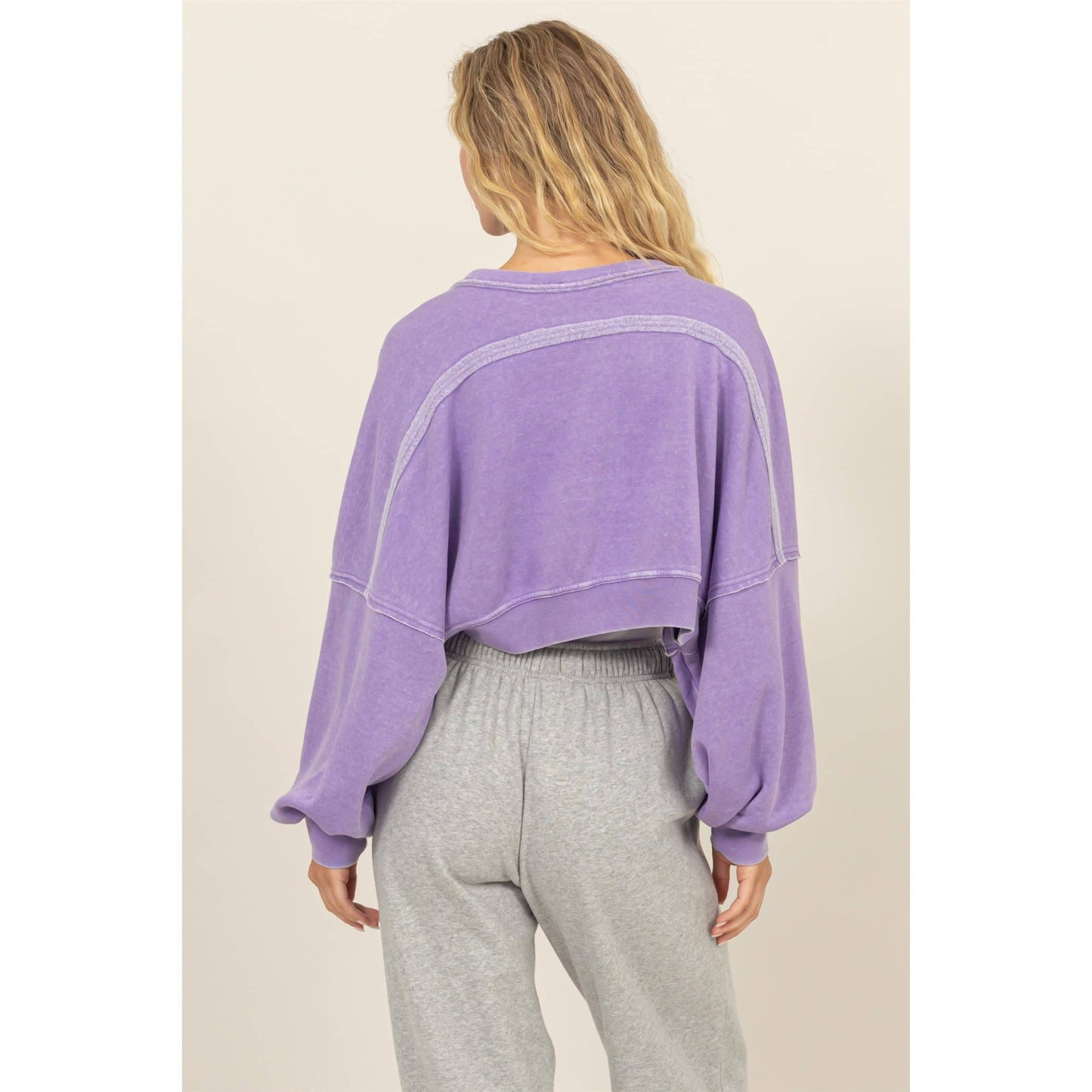 Oversized Contrast Cropped Shrug