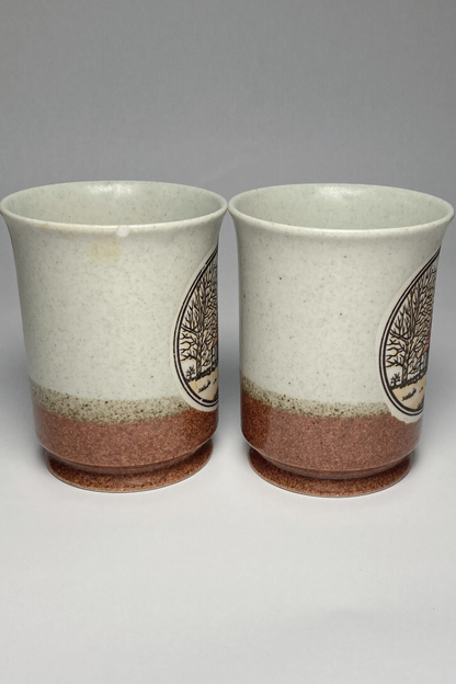 Vintage Farmhouse Coffee Mug - Set of 2
